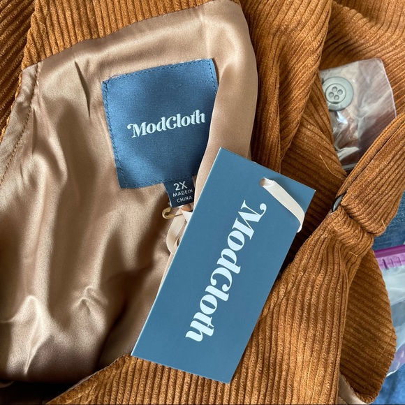 COPY - MODCLOTH SOCIABLE SCHOLAR CORDUROY OVERALL JUMPER DRESS - Picture 8 of 8